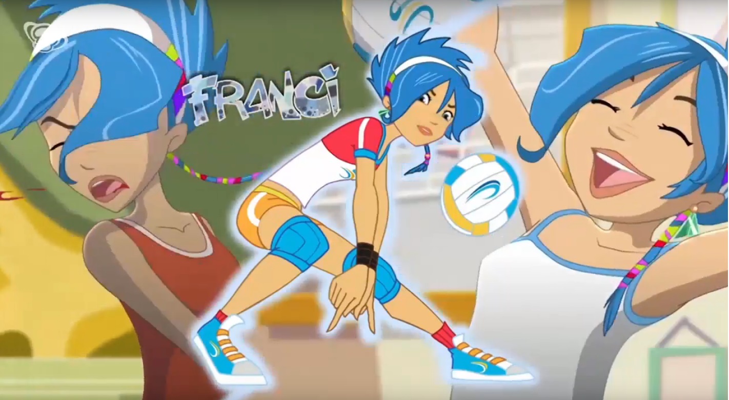 Spike team cartoni animati - rai gulp - rai 2 - ragazzi - personaggi Francy