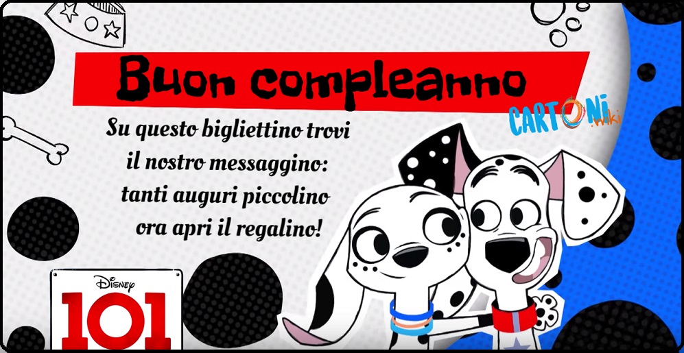 Buon compleanno con 101 dalmatian street