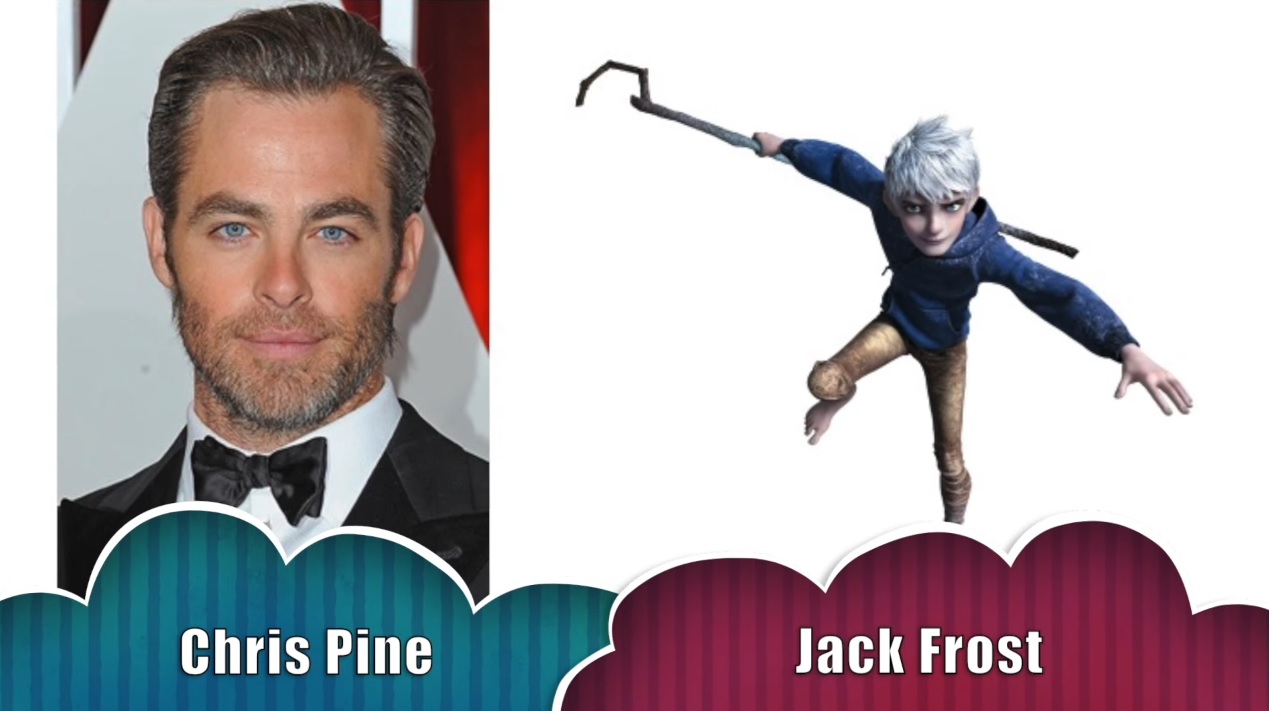 Jack Frost le cinque leggende - The rise of the guardians - Doppiatori originali - Chris Pine