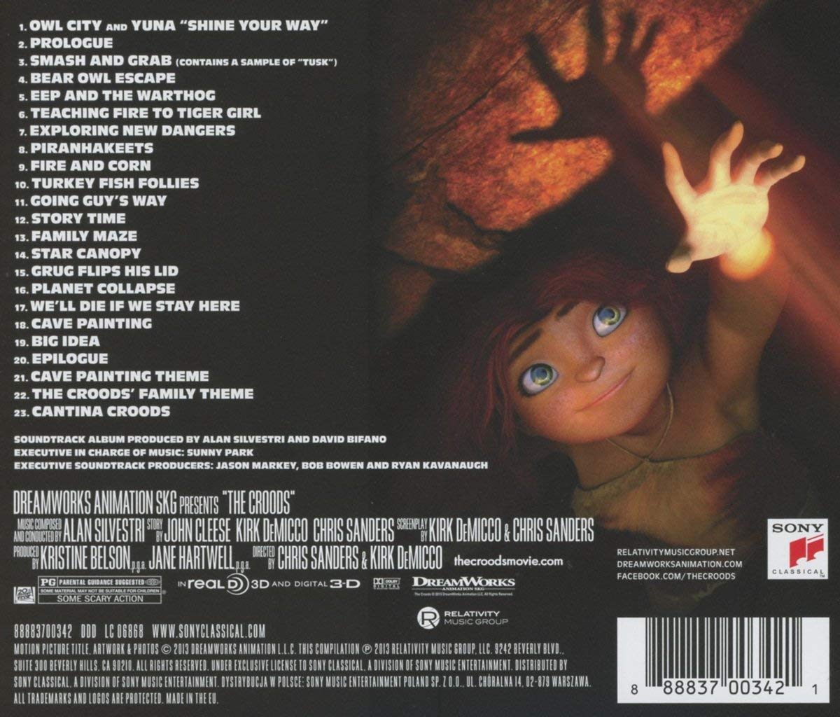 Croods Soundtrack music list song canzoni i croods dreamWorks lista canzoni