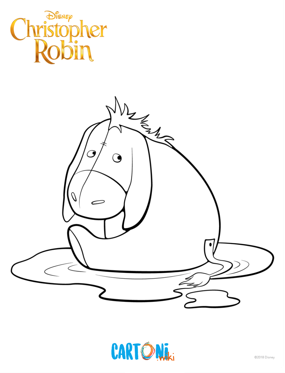 Disegno da colorare Winnie The Pooh  - Immagini gratis
