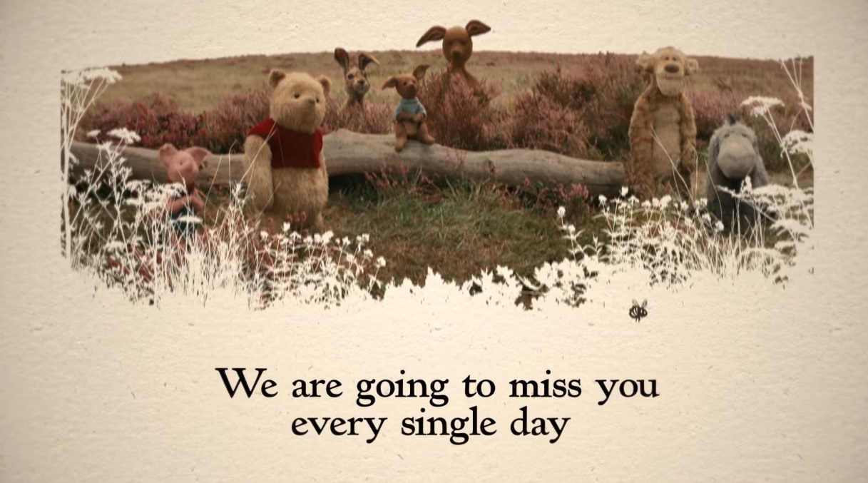 Goodbye, Farewell Lyric Cristofer Robin - Testo canzone film Ritorno al bosco dei 100 Acri - 2018 - Disney - Winnie the Pooh - live action