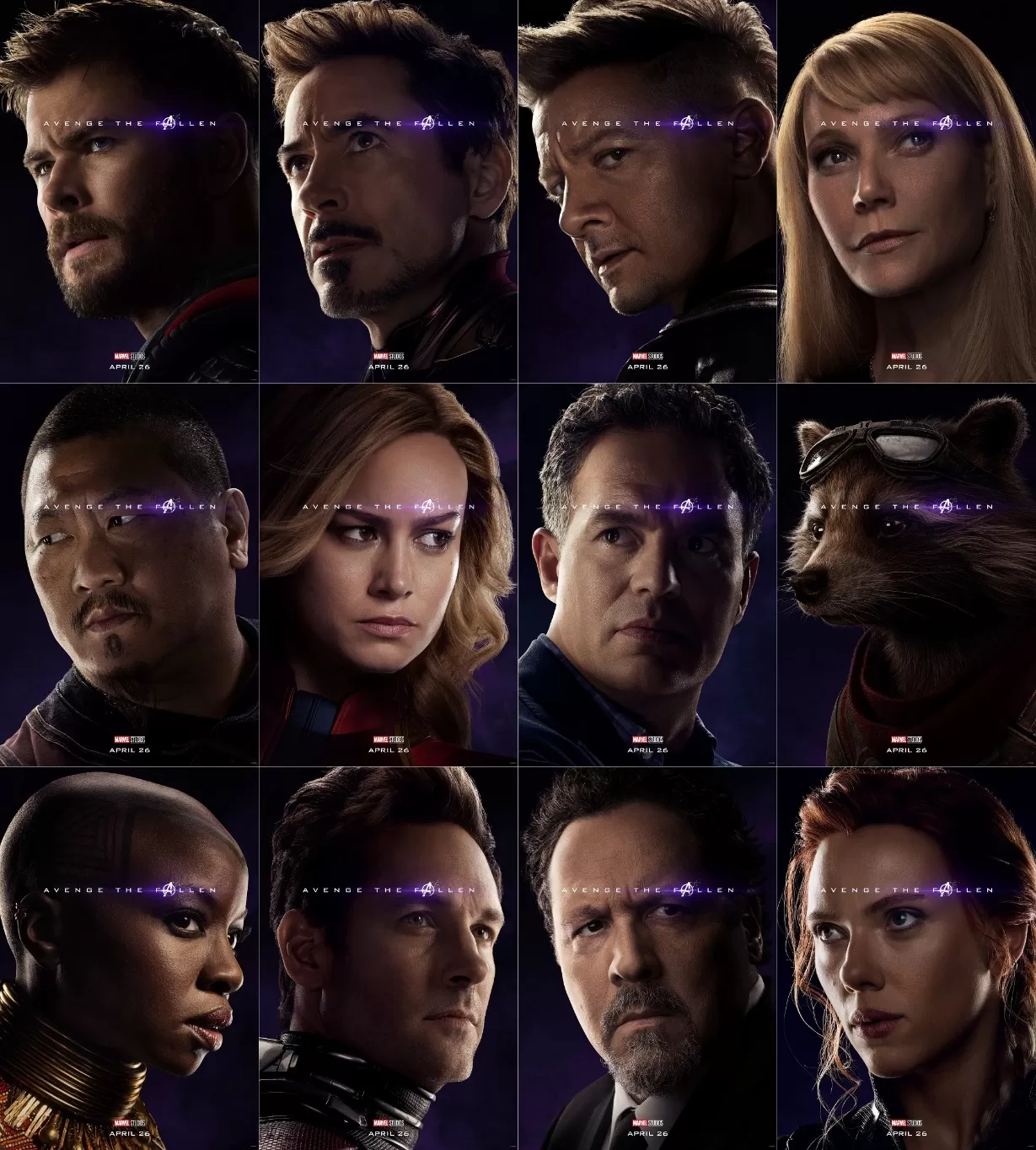 Avengers Endgame Poster dei personaggi