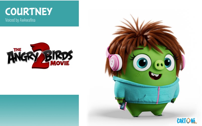 Courtney voce originale di Awkwafina - Angry birds 2 il film Amici nemici per sempre - 2 the movie Characters Personaggi - film di animazione 2019 Sony animation pictures