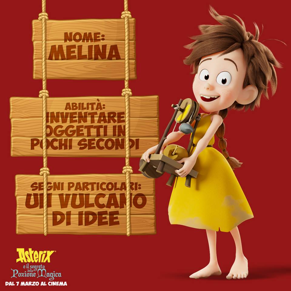 Melina personaggi Asterix e il segreto della pozione magica - Film di animazione 2019 - 7 marzo 2019 - personaggi - trama -doppiatori -  Astrix: Le Secret de la Potion Magique