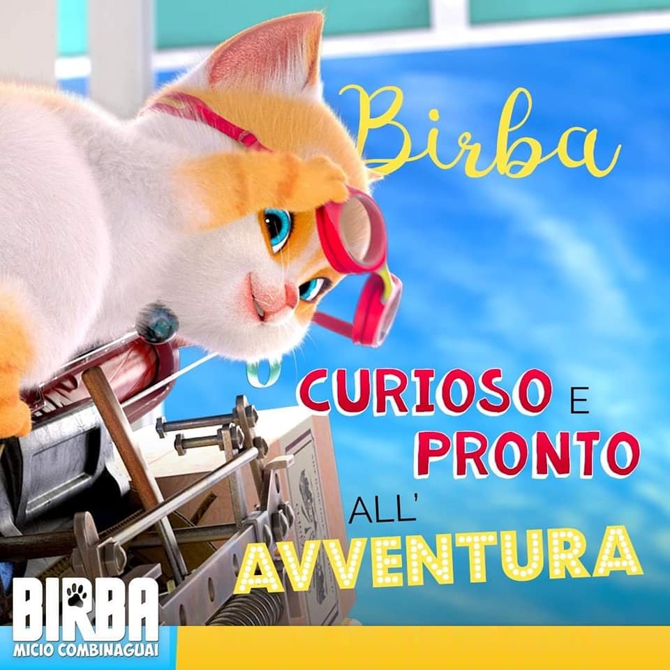 Birba gatto combinaguai personaggi Birba film di animazione 2019 Ligh Chaser - Notorius Picture dal 18 luglio 2019 al cinema