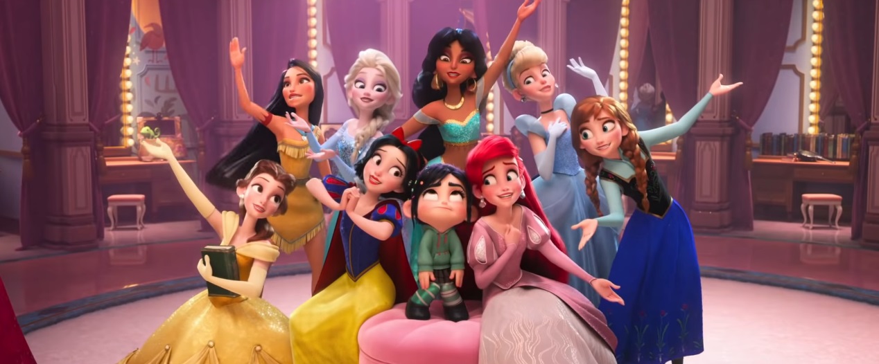 Le principesse Disney in Ralph Spacca Internet