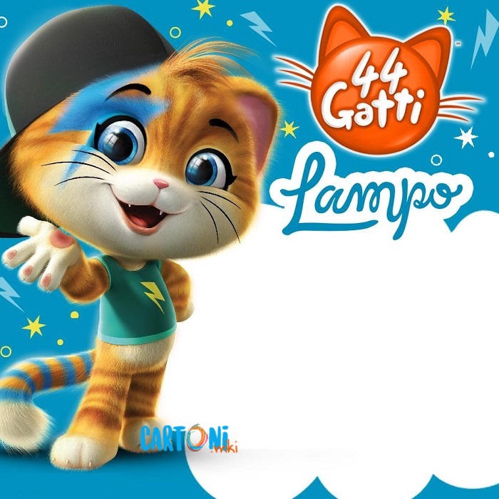 44 gatti Invito compleanno Lampo