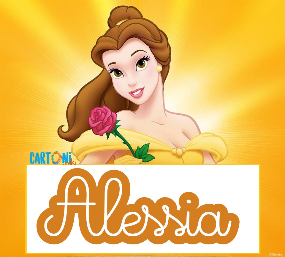 Alessia etichette Disney La bella e la bestia