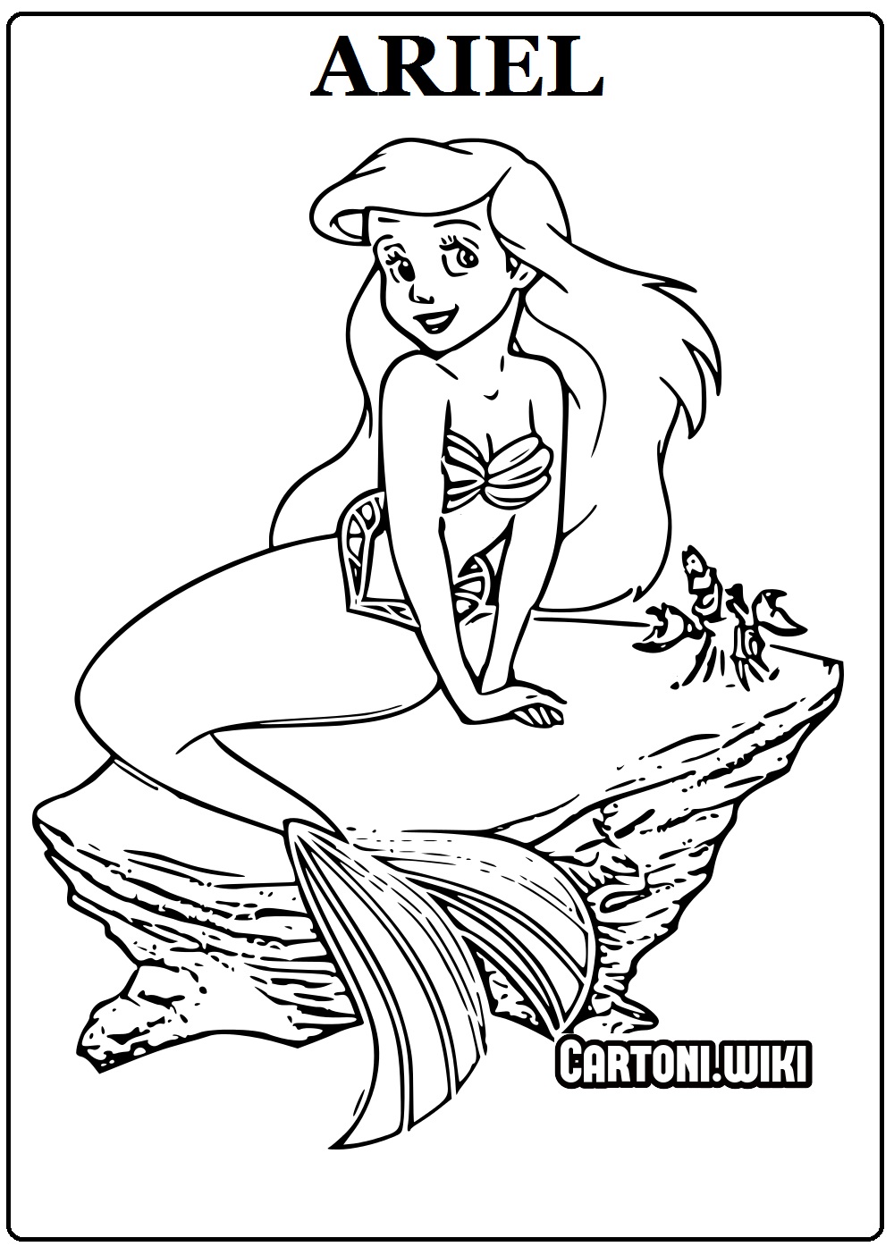 Ariel disegni da colorare