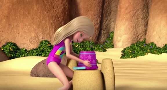 Barbie la magia del delfino - Barbie Dolphin magic - Film di animazione 2017 - Film di Barbie - Stacie sulla Spiaggia