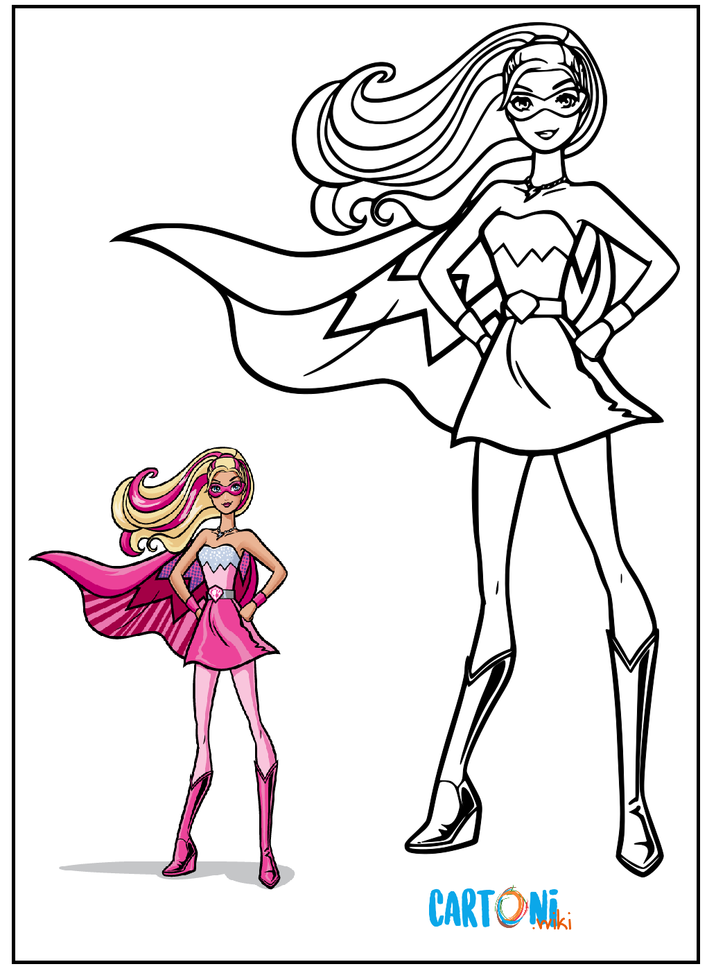 Disegni Barbie Super Principessa - Cartoni animati