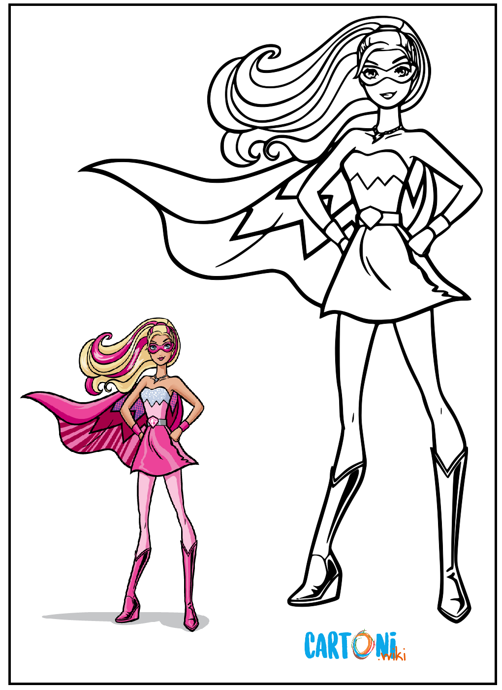 Disegni Barbie Super Principessa