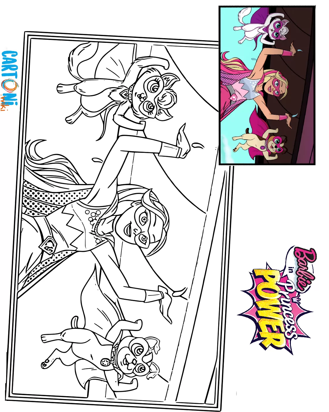 Barbie Princess Power coloring book