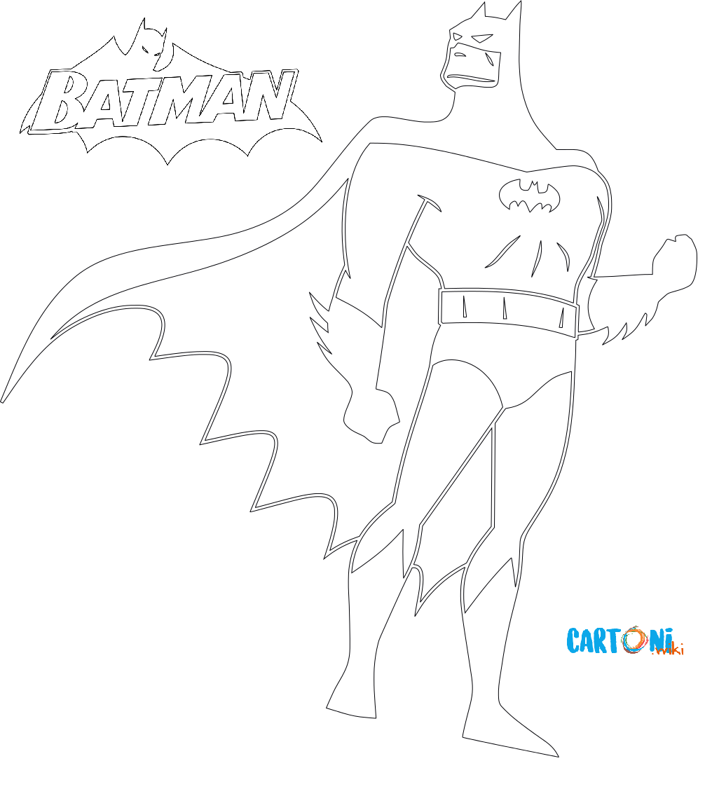 Batman Disegni da colorare