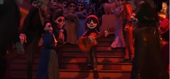 Canzone El mondo es mi familia cantata da Miguel nel film danimazione Coco Pixar