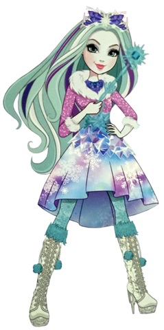 Ever After High  Crystal Winter personaggio cartone animato reale figlia del re e della regina della neve