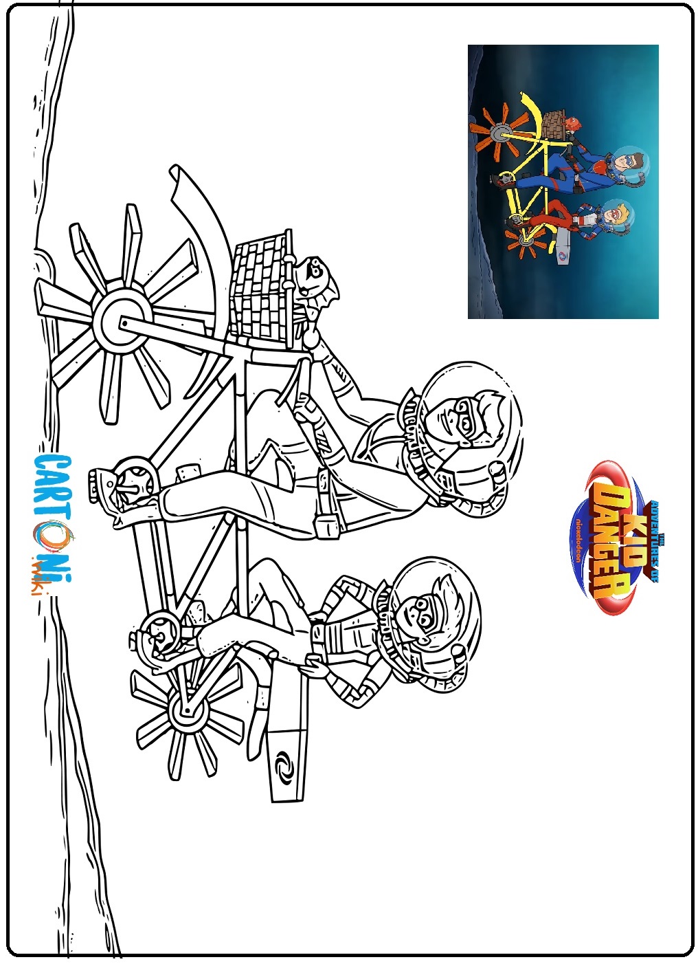 Disegni da colorare Kid Danger