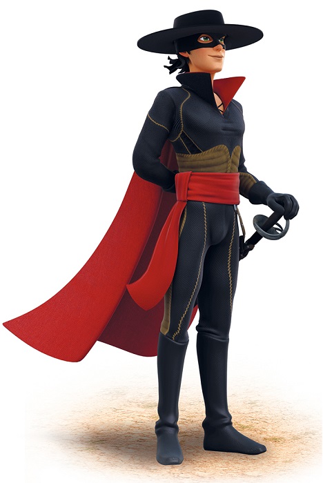 Le avventure di zorro cartone animato - personaggi Don Diego e Zorro