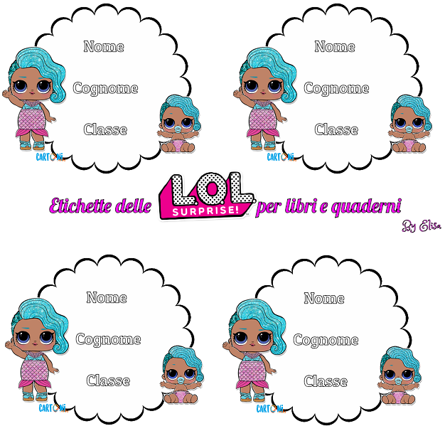 LOL Surprise! Splash Queen Etichette  quaderni