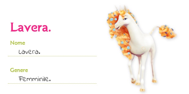 Mia and me unicorno Lavera unicorni creature centiopia cartoni animati