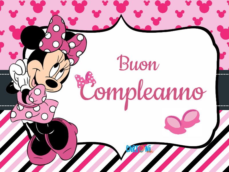 Minnie Buon Compleanno Cartoni Animati