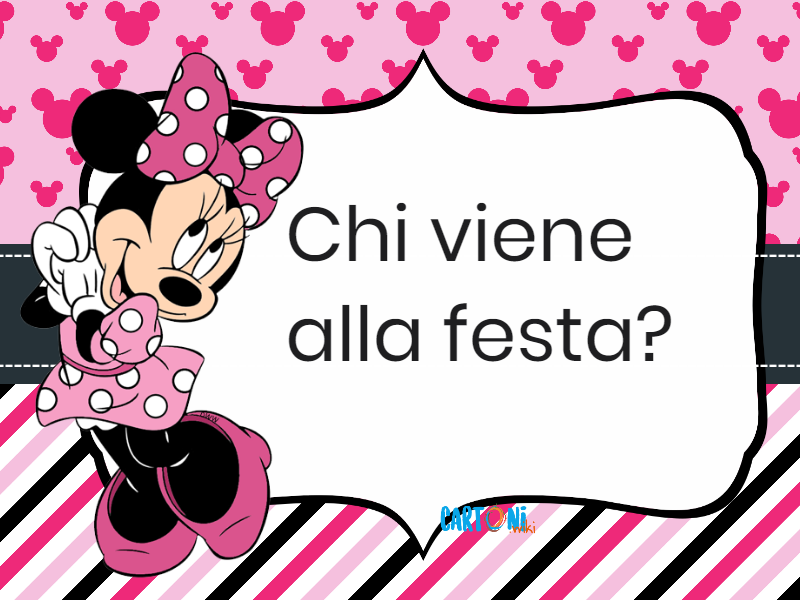 Minnie chi viene alla festa?