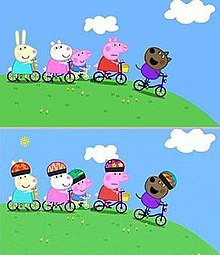 Peppa Pig critiche e polemiche per caschi e sicurezza cartoni animati