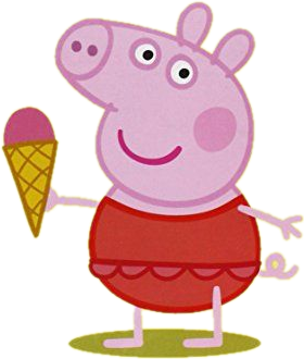 Peppa Pig Con Gelato E Costume Cartoni Animati