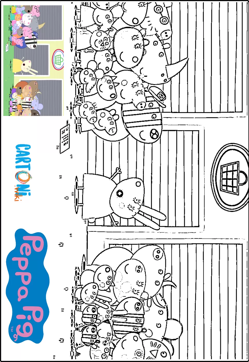 Immagine Peppa Pig da colorare