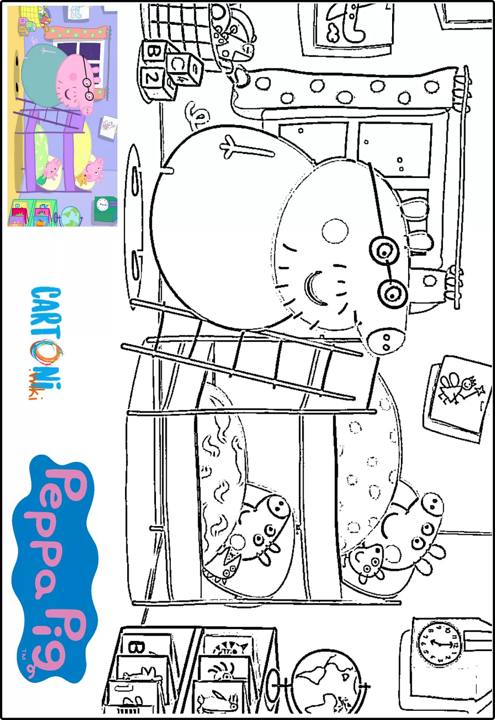 Disegno Peppa Pig Che Dorme Cartoni Animati