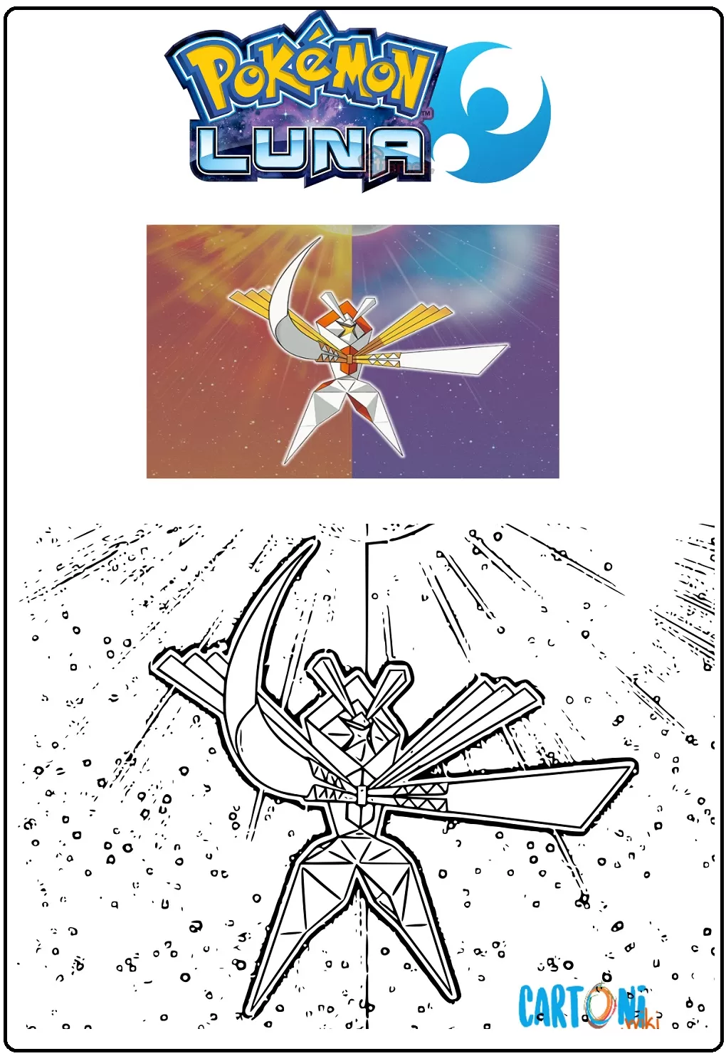 Pokemon sole e luna disegno UC 04 da stampare