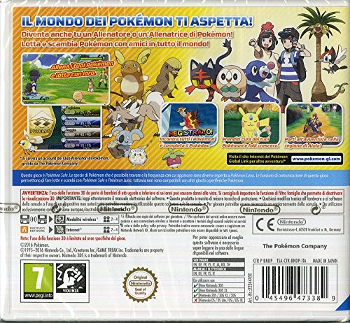 Pokmon sole videogioco videogames copertina retro gioco nintendo 3ds