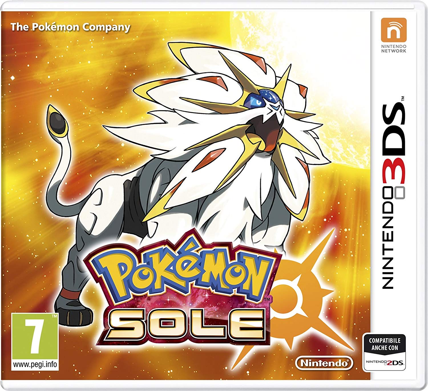 Pokémon sole videogioco videogames copertina gioco giochi nintendo 3ds