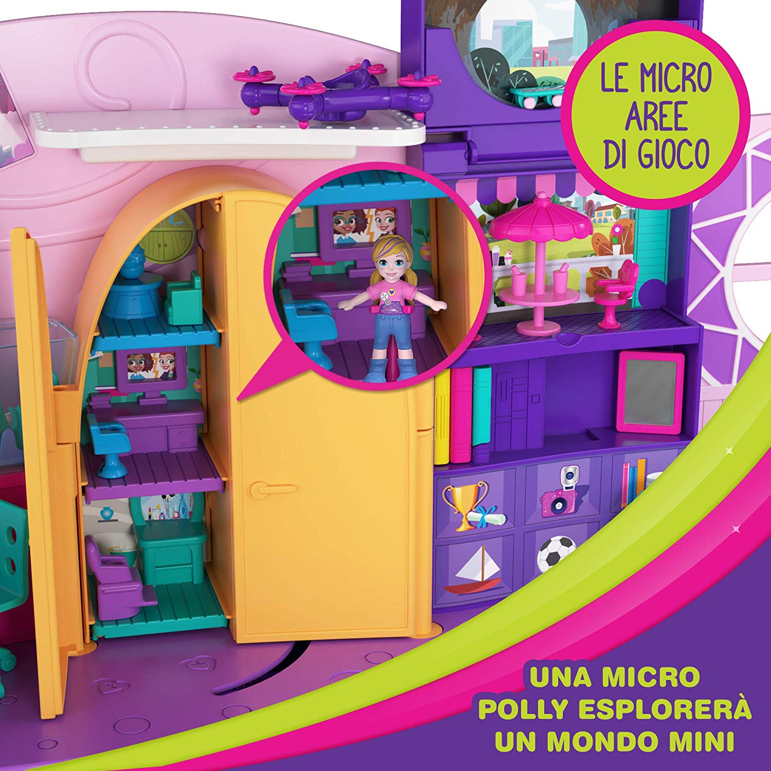 Polly Pocket giocattoli cofanetti - CAMERETTA DI POLLY