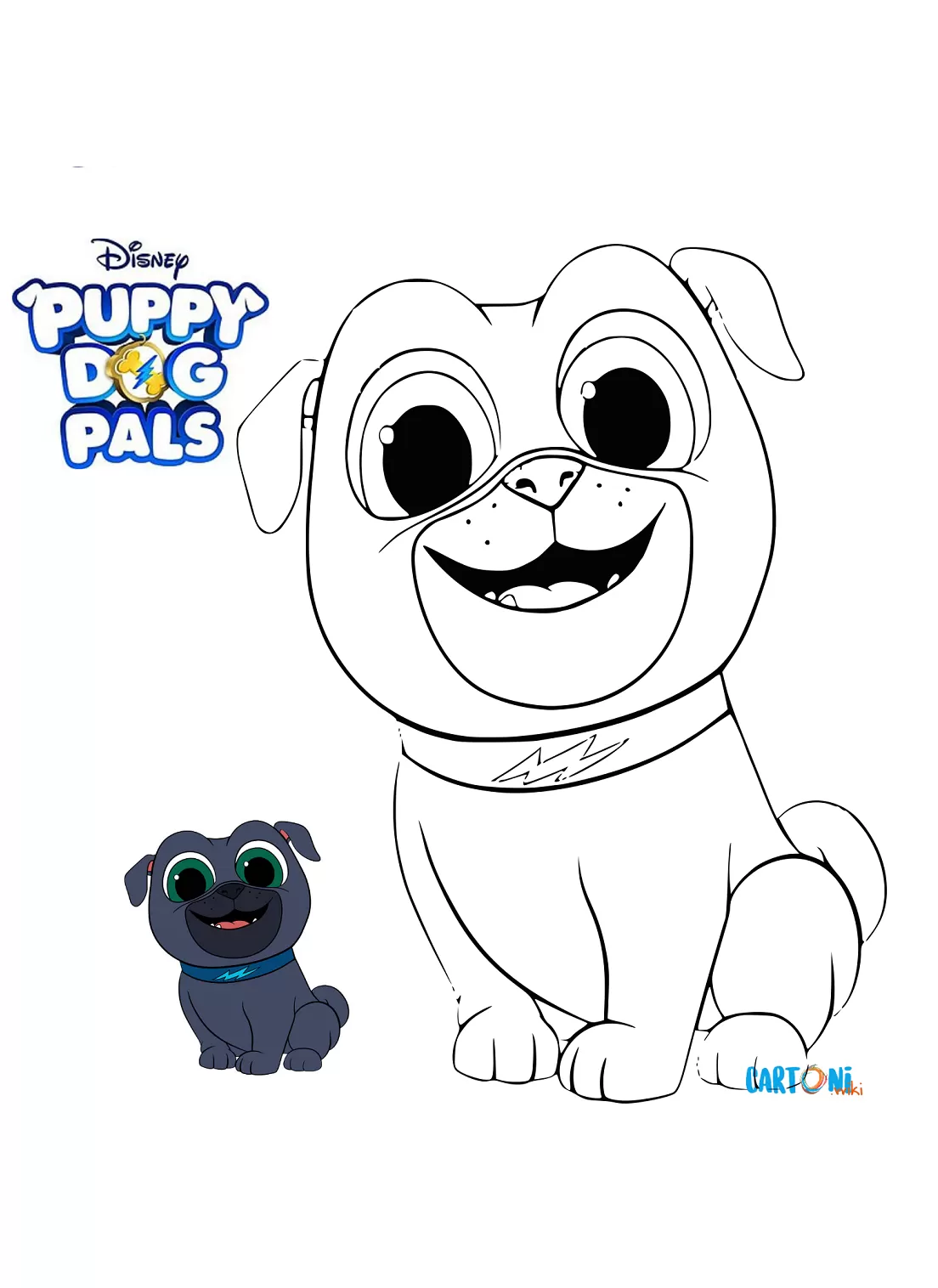 Puppy dog pals - Colora Bingo