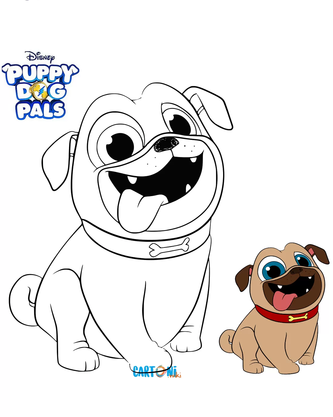 Puppy dog pals - Colora Rolly