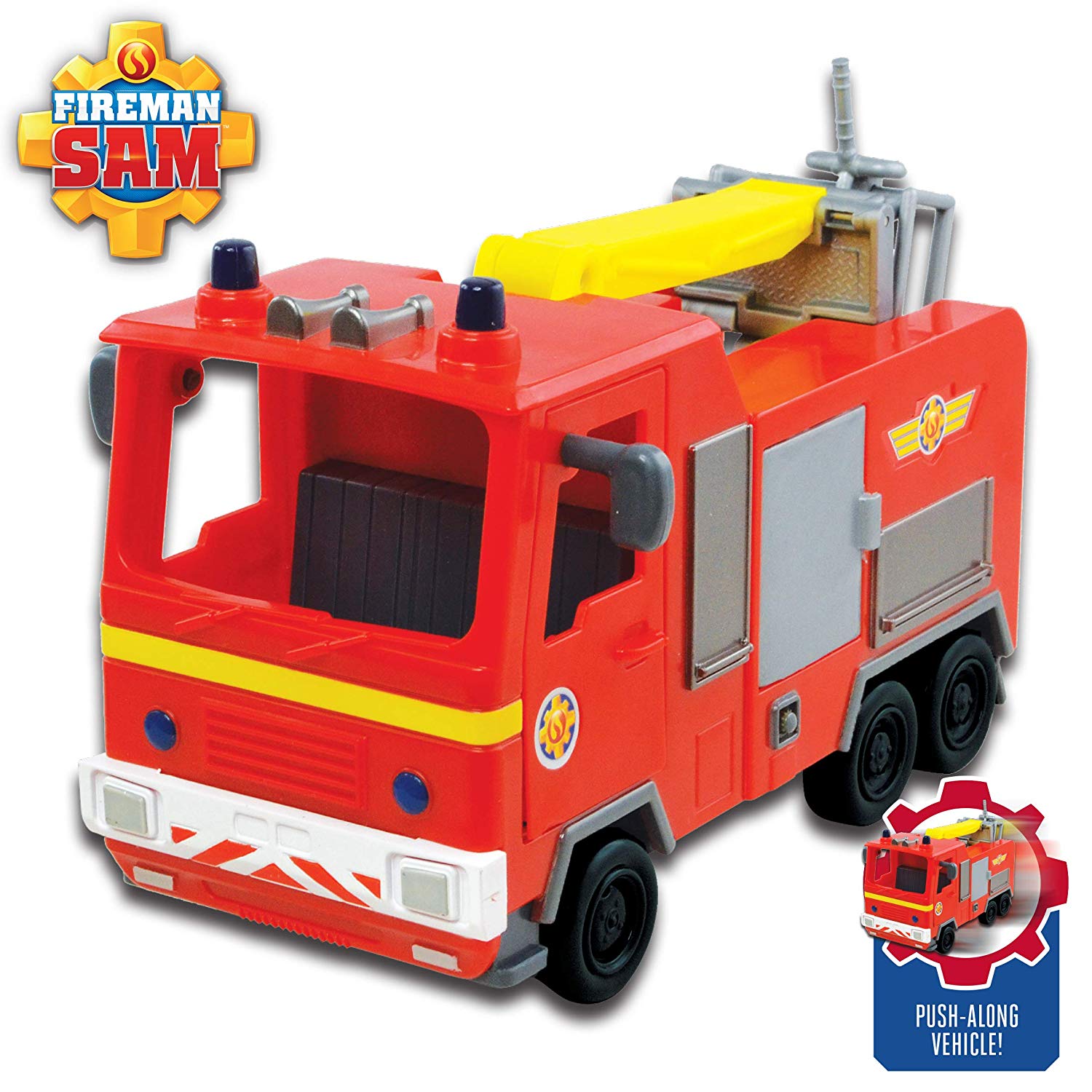 Sam il pompiere cartoni animati giocattoli Jupiter il camion dei pompiere idee regalo bambini natale compleanno