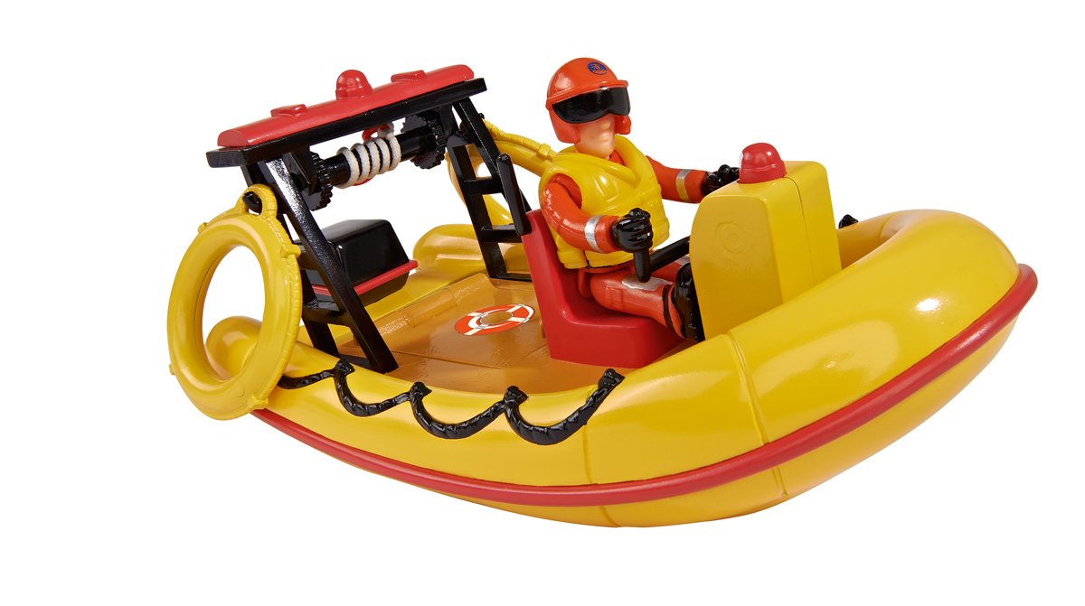 Sam il pompiere cartoni animati giocattoli barca di salvataggio idee regalo bambini natale compleanno