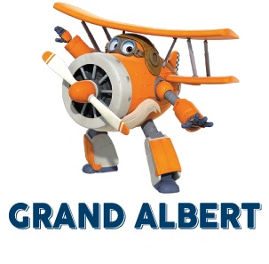 Super Wings Grand Albert aereo saggio vecchio cartone animato