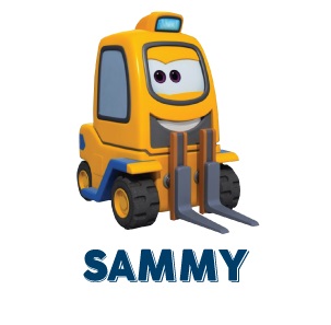 Sammy carrattrezzi super wings cartone animato persoanggio