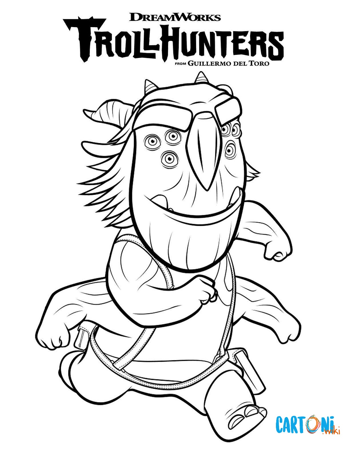 Stampa e colora Blinky di Trollhunters