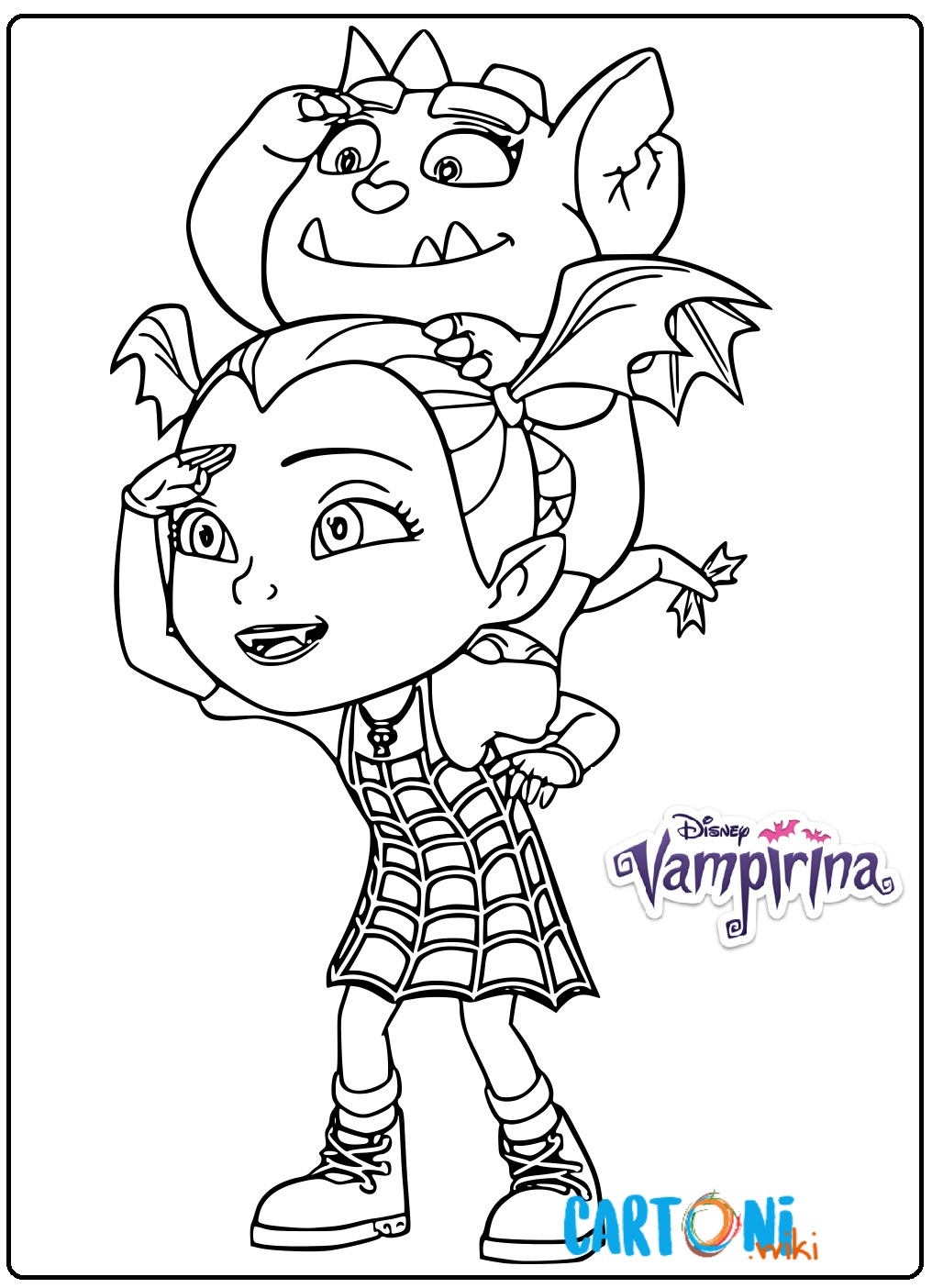 Disegno Vampirina e Gregoria