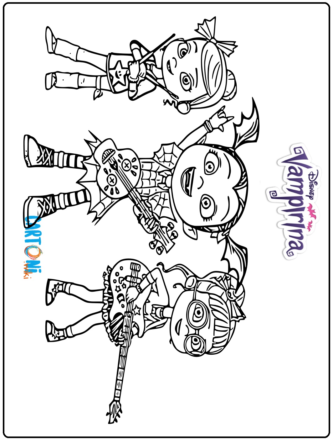 Colora Vampirina e le sue amiche Poppy e Bridget