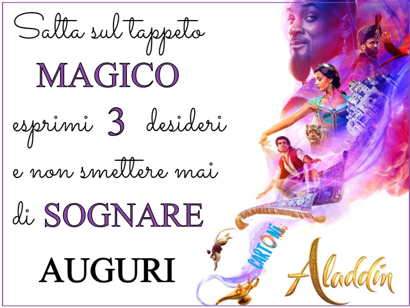 Biglietto di auguri Aladdin