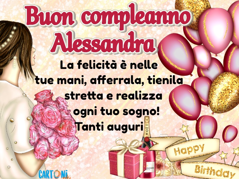 Auguri di buon compleanno Alessandra