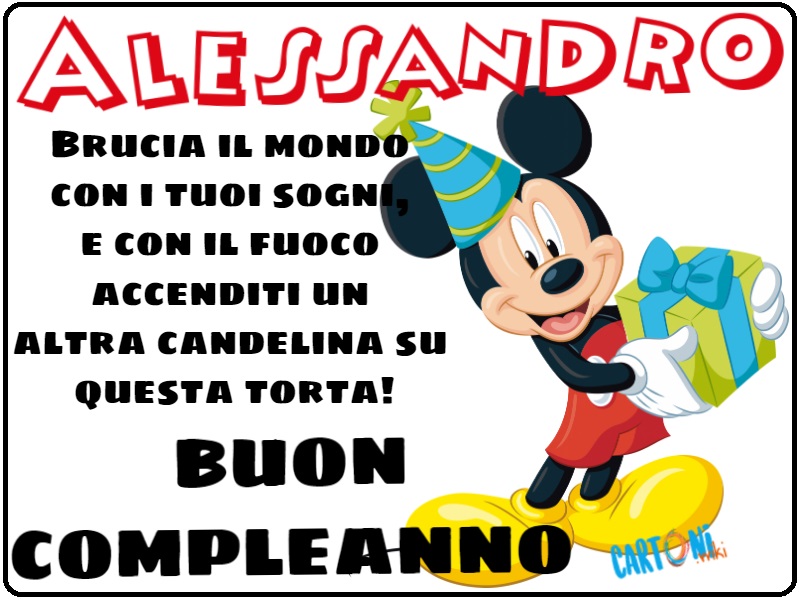 Alessandro buon compleanno