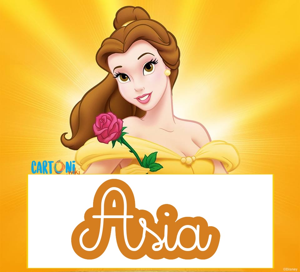 Asia etichette Disney La bella e la bestia
