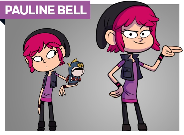 Atomic puppet Characters PAuline  png personaggi cartoni animati super eroe k2 Disney Xd