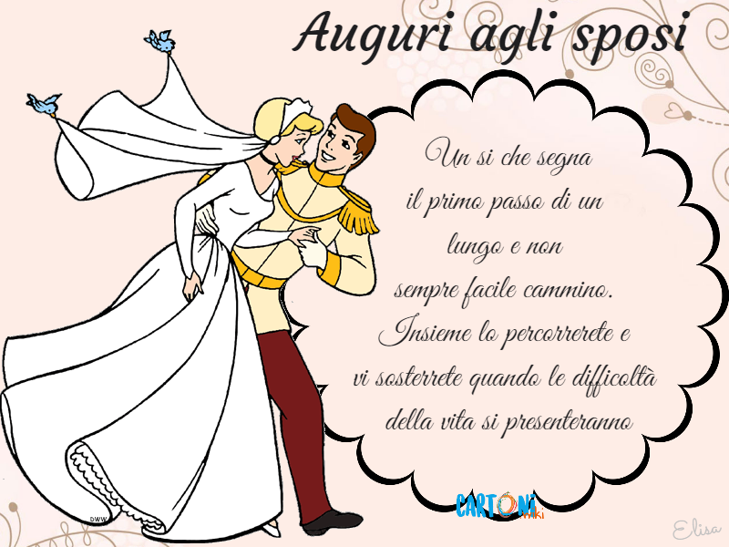 Auguri agli sposi Un si che segna...